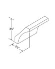Evercraft Cabinetry Shaker White Crown Molding Cove 4-1/2" x 96"