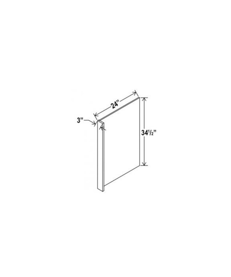 Evercraft Cabinetry Shaker White Dishwasher Panel