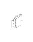 Evercraft Cabinetry Charleston White Base Spice Rack 9W
