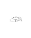 Evercraft Cabinetry Charleston White Wall 36W x 18H x 24D - 2 Door