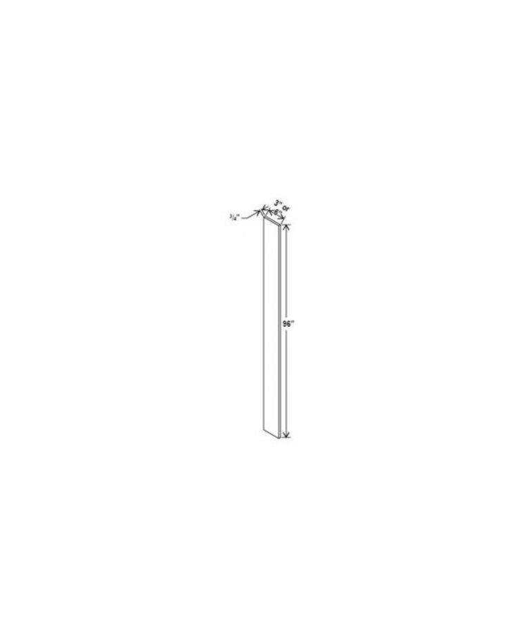 Evercraft Cabinetry Charleston White Wall Filler 3W x 96H