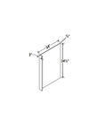 Evercraft Cabinetry Shaker Gray Dishwasher Panel
