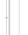 Evercraft Cabinetry Refrigerator End Panel 3"x96"x24"