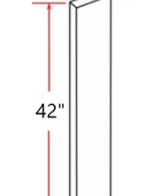 Evercraft Cabinetry Wall Filler - 3"x42"