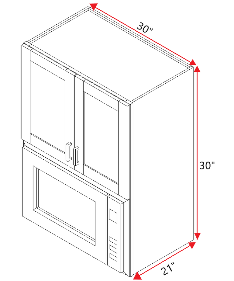Evercraft Cabinetry Wall Cabinet WM303021