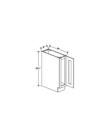 Evercraft Cabinetry Charleston White - Base Tray - 9"W X 34-1/2"H X 24"D - 1D