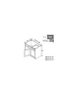 Evercraft Cabinetry Charleston White Base Blind Corner 33W (39" Space)