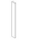 Evercraft Cabinetry Shaker Gray Base Filler 3W x 36H
