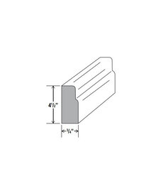 Evercraft Cabinetry Shaker White Furniture Base Molding