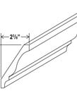 Evercraft Cabinetry Charleston White Crown Molding 2-13/32" x 96"