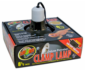 Zoo Med Labs Inc Zoo Med Labs clamp lamp porcelain black 8.5in Zoo Med Labs Inc Zoo Med Labs clamp lamp porcelain black 8.5in