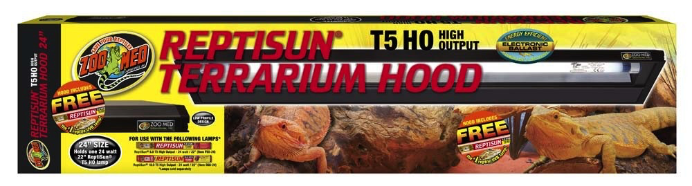 Zoo Med Labs Inc Zoo Med Labs reptisun terrarium t5 ho hood 24in