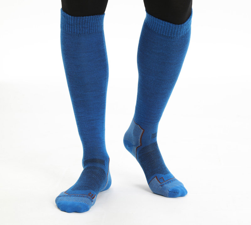 Icebreaker Women's Ski+ Over The Calf Socks, Merino Wool Blend, Light  Cushioned