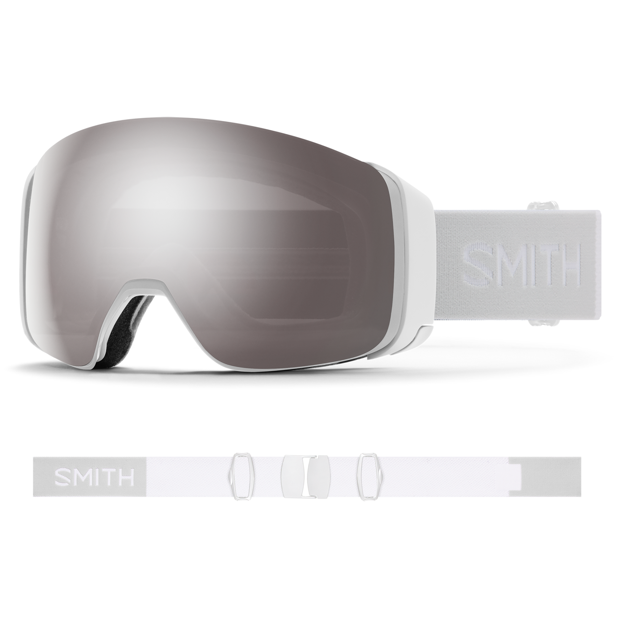 Smith 4D Mag White Vapor Goggles