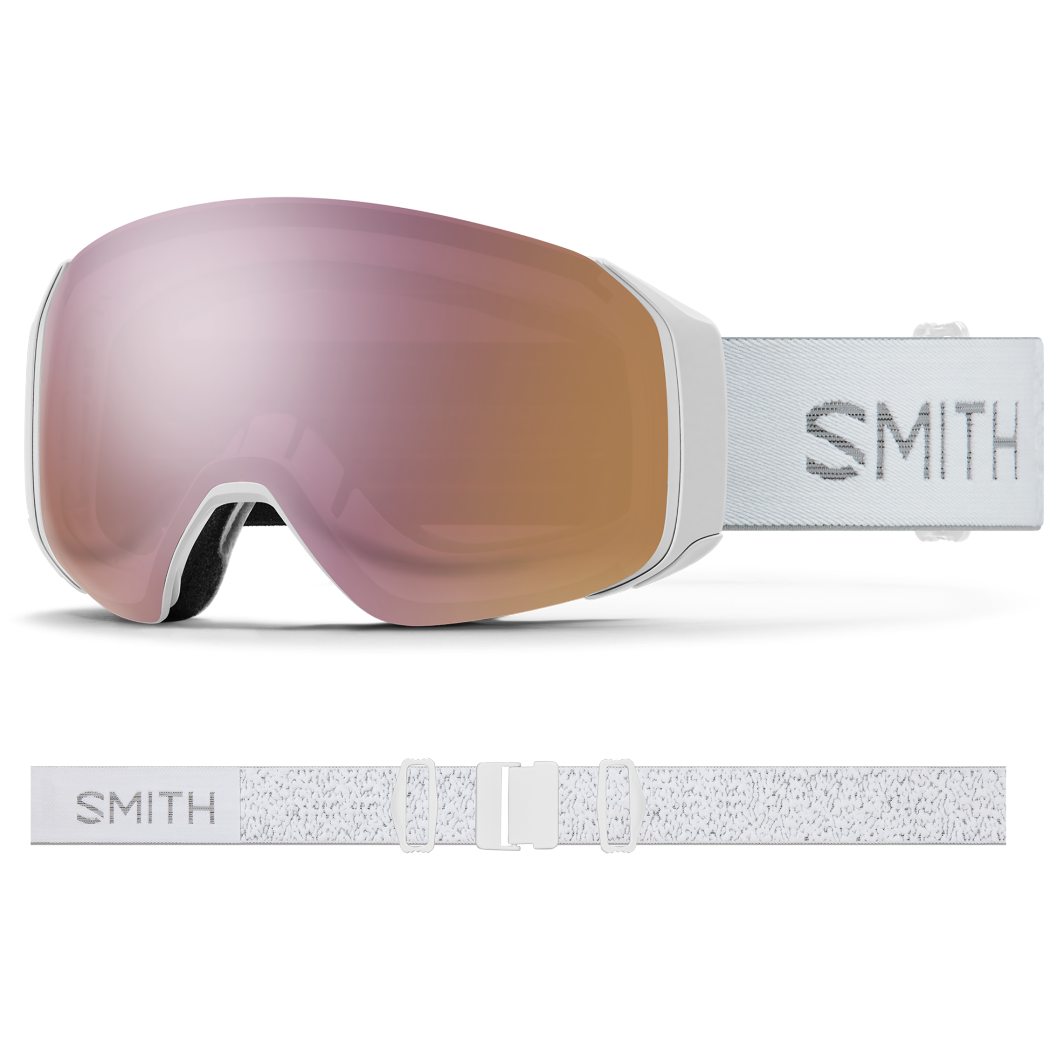 Smith 4D Mag S Goggles White Chunky Knit - Ski Town