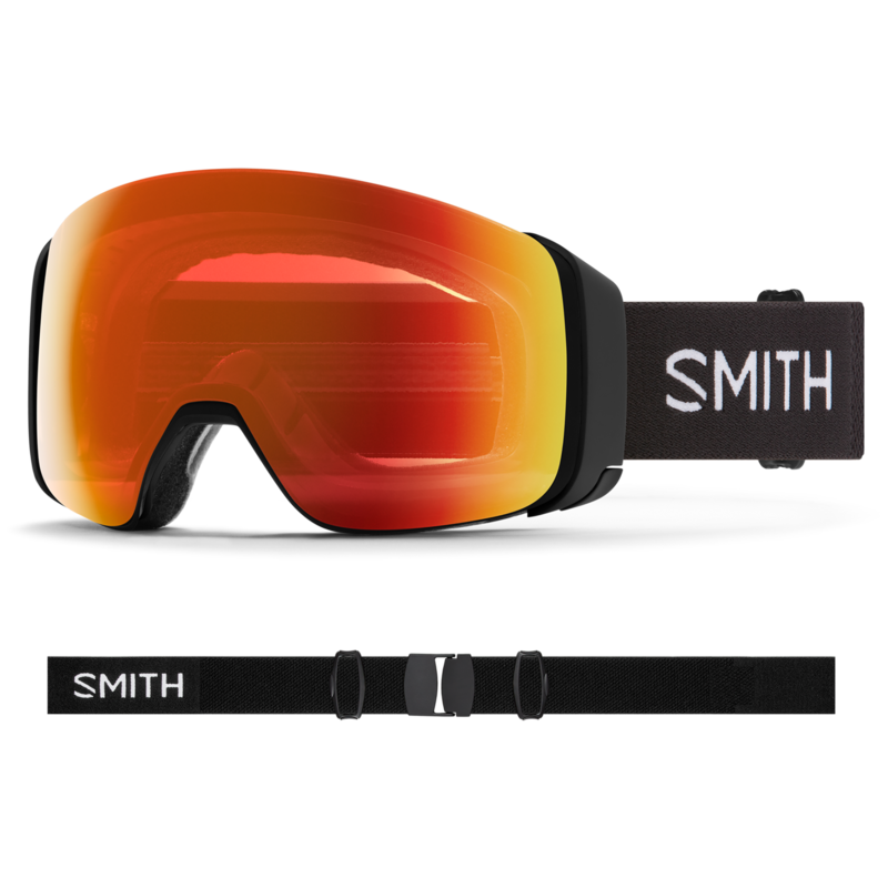 Smith 4D Mag Low Bridge Fit Goggles Black (Asian Fit)