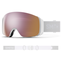 Smith 4D Mag Low Bridge Fit White Vapor Goggles (Asian Fit)