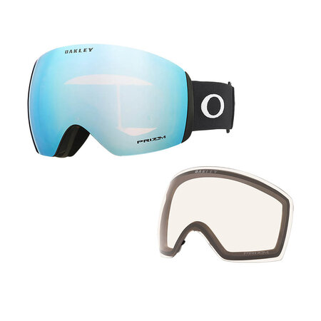 Oakley Flight Deck L Black Goggles With Two Lens