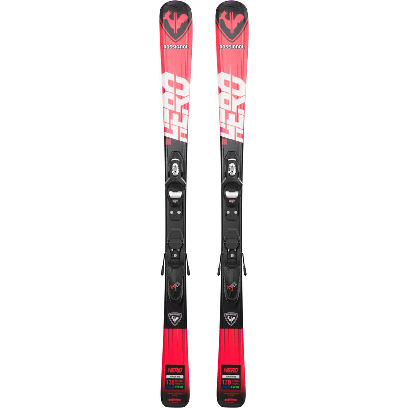 Rossignol Skis Hero JR (100-140) + Fixations KID 4 GW - Junior 