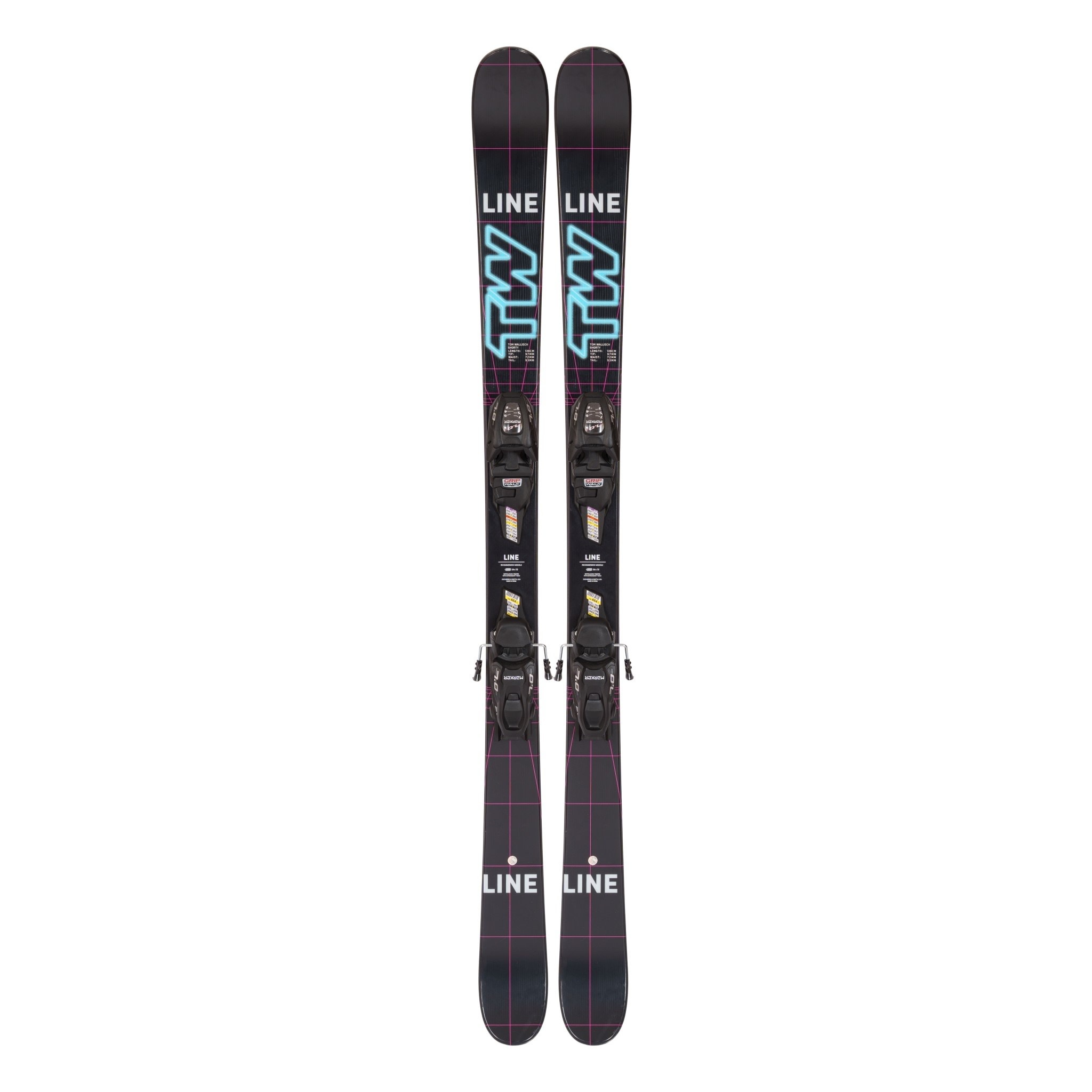 Line Tom Wallisch Shorty Skis + FDT 4.5Bindings (119 - 129