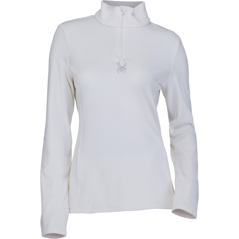 Spyder Women's Shimmer Bug Zip T-neck Shirts Womens Shimmer Bug Half ...