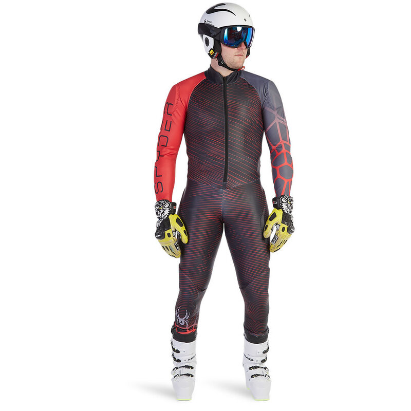 Spyder Men's World Cup DH Race Suit - Black Grey Red - TeamSkiWear | Ski  Racing Shop