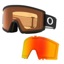 Oakley Target Line L Matte Black Goggles With Two Lens