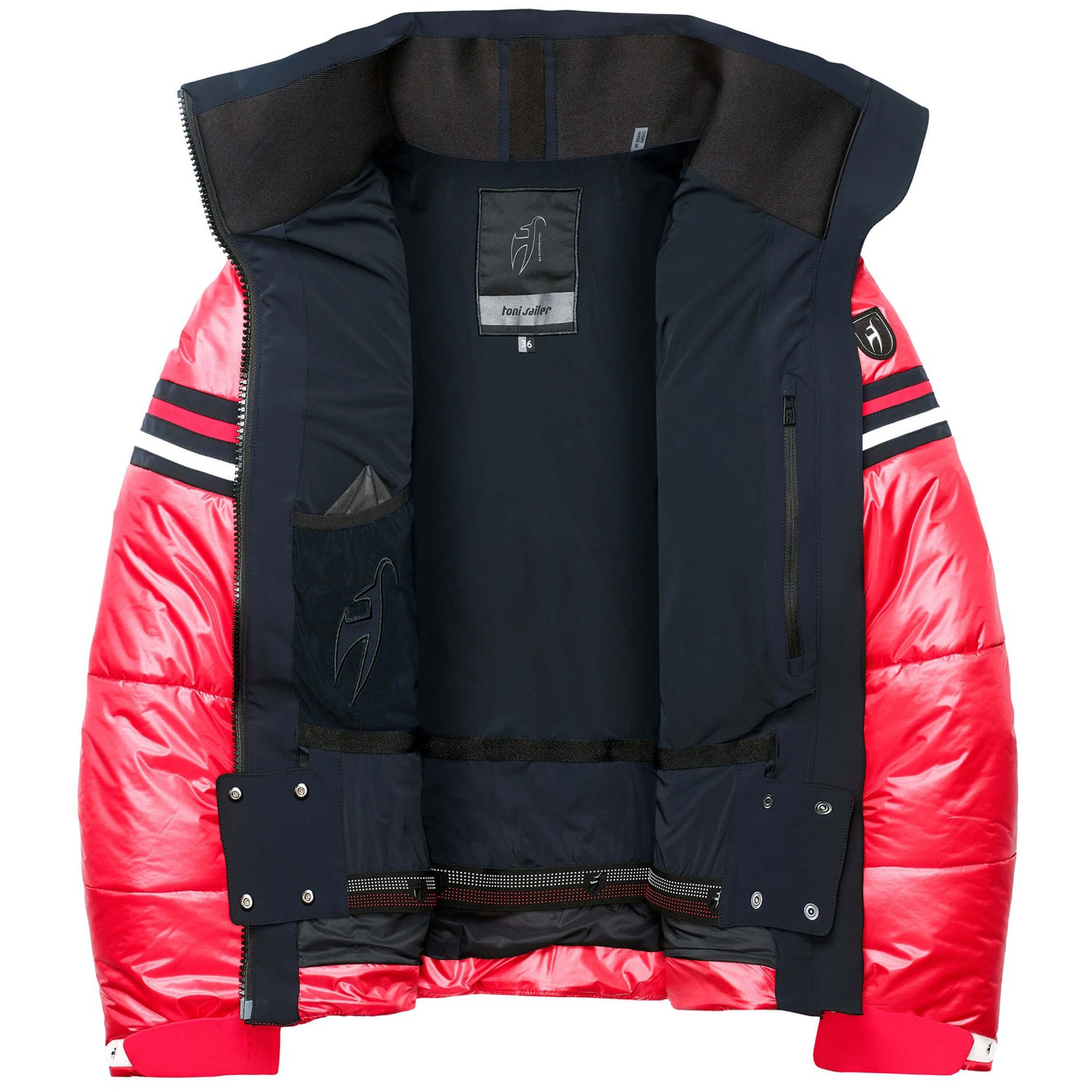 Ski Jacket Race red-black men