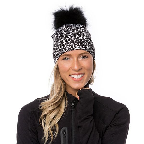 Tuque de course femme sale