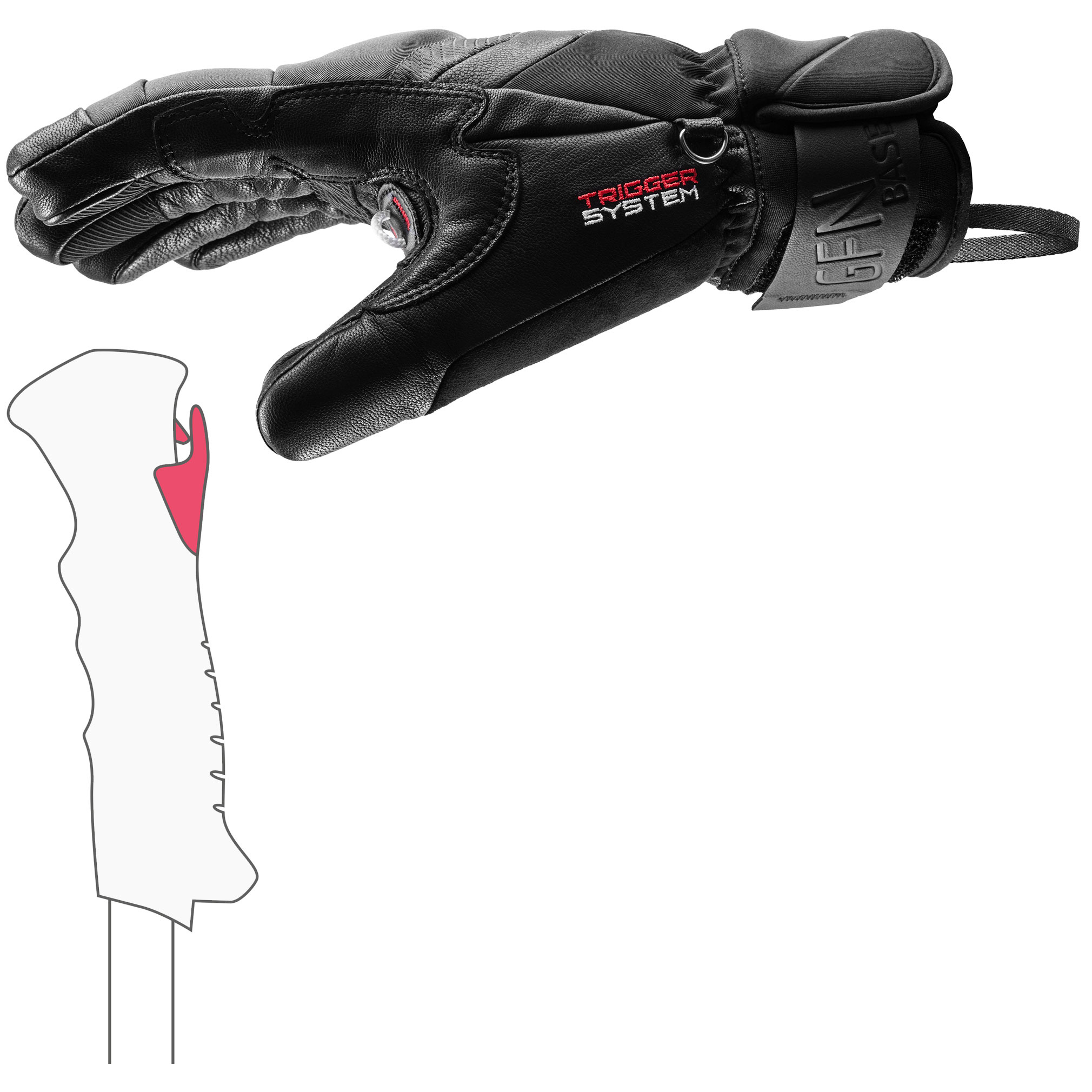 Leki Griffin Base 3D Gloves (25/26)