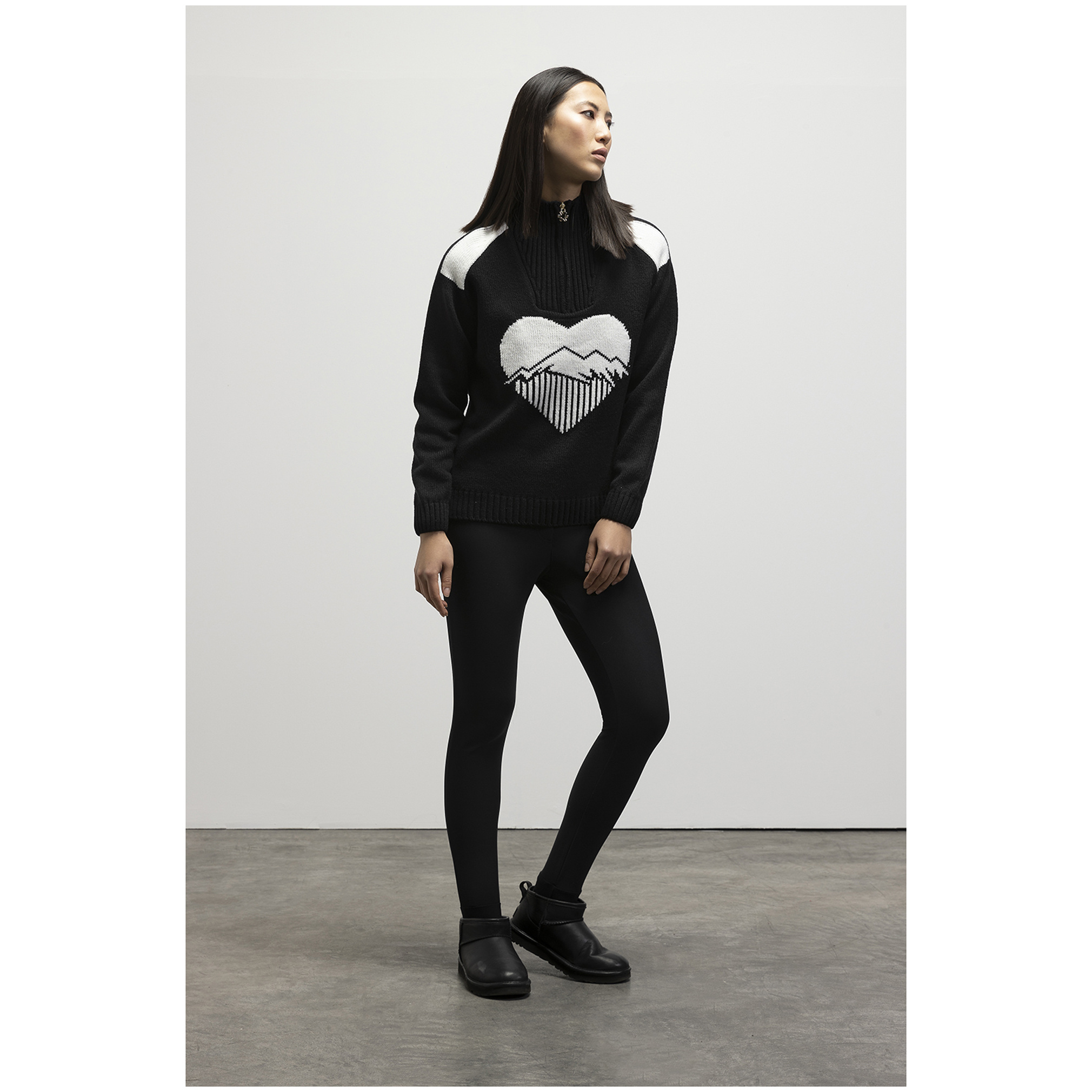 Newland Edurne 1/2 Zip Wool Knit Sweater DHtech 400 W (24/25)