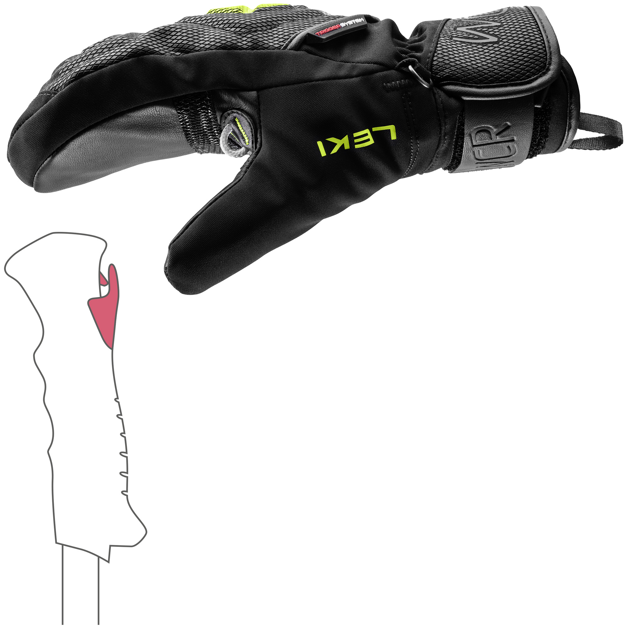 Leki WCR C-Tech 3D Jr Mittens (25/26)