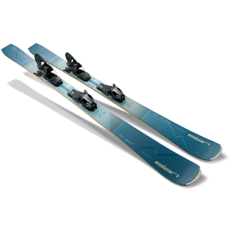 スキー WhiteCat Elan Wildcat 82 C TI PS Skis + ELX 11.0 Bindings (24/25) - Ski Town