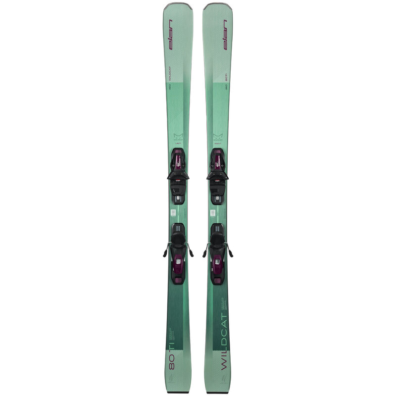 スキー WhiteCat Elan Wildcat 80 TI Skis + EL 9.0 Bindings (25/26) - Ski Town