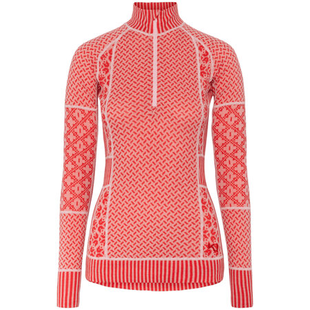 Kari Traa Haut Smekker Demi-Zip - 100% Laine Mérinos (25/26)