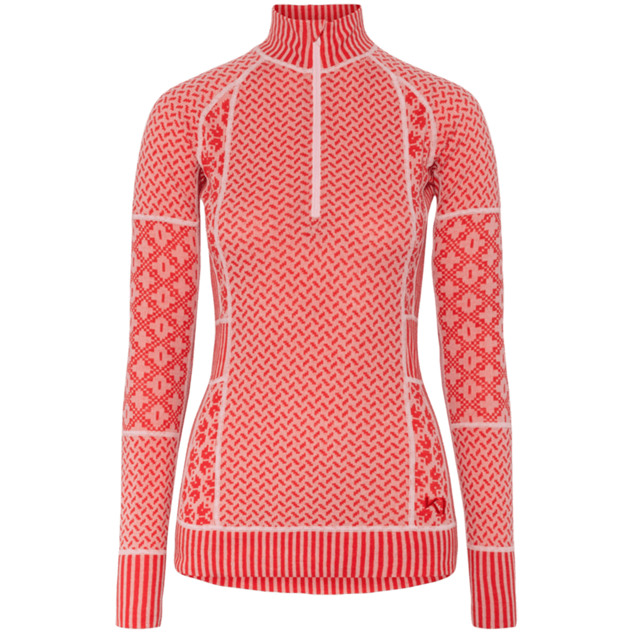 Kari Traa Smekker Half-Zip Base Layer Top - 100% Merino Wool (25/26)