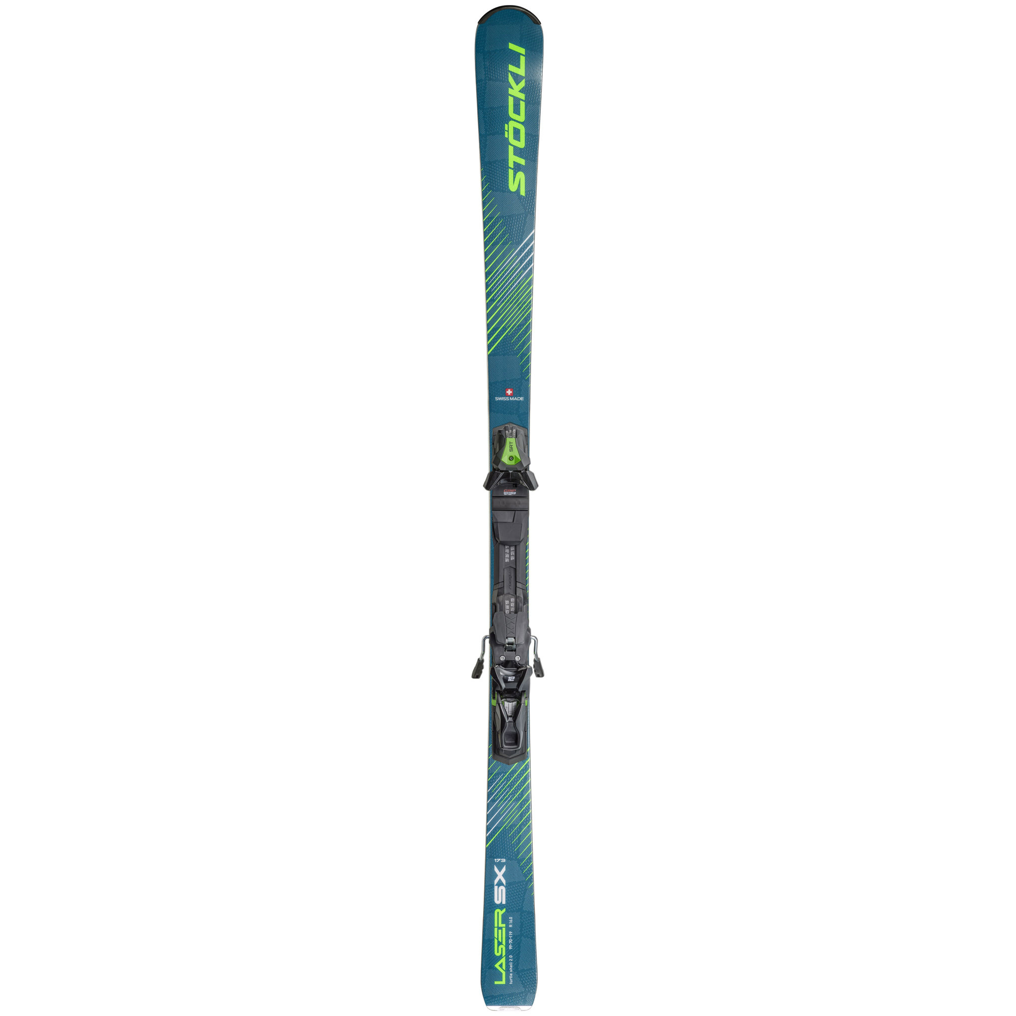 Stockli Laser SX predrilled Skis with SRT Speed D20 Plate and SRT 12 Binding (25/26)