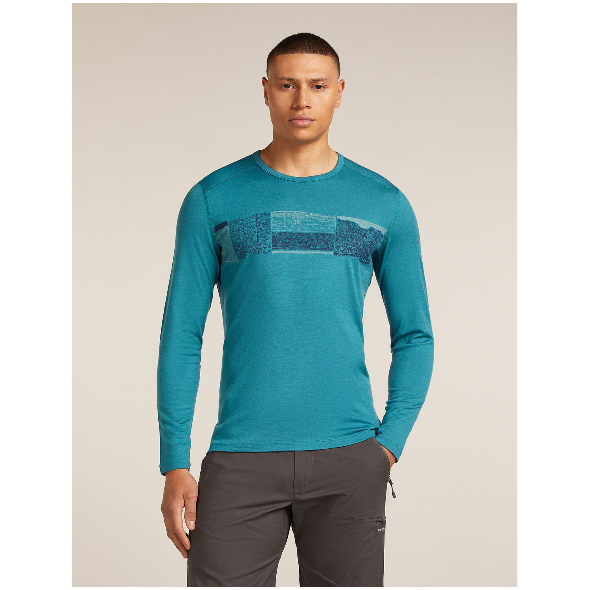 Icebreaker 200 Oasis LS Crewe GRX1 M (25/26)