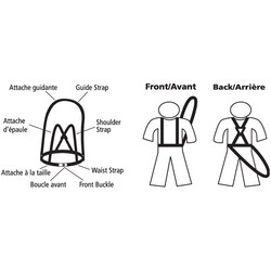 KUU Harnais de ski pour enfants - ajustable