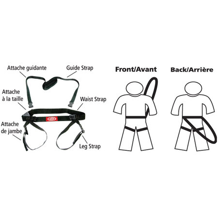 KUU KIDS SKI WAIST HARNESS - adjustable