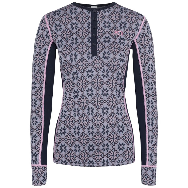 Kari Traa Rose Half-Zip Base Layer Top - 100% Merino Wool (25/26)