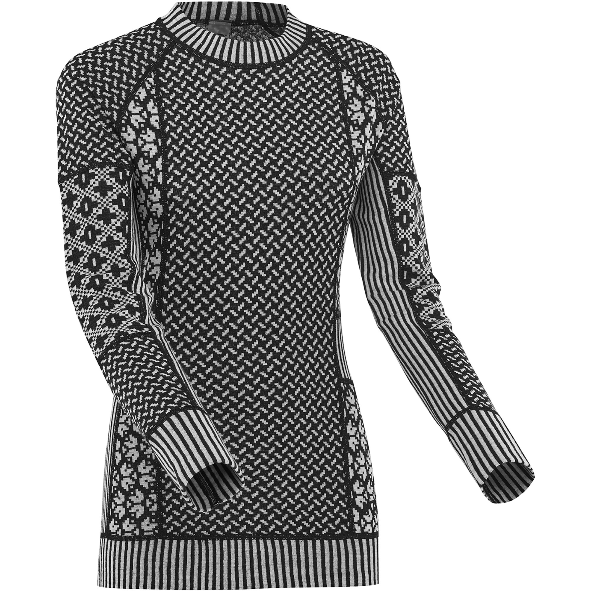 Kari Traa Chandail Col Rond Manches Longues Smekker 100% Laine Merinos (26/27)