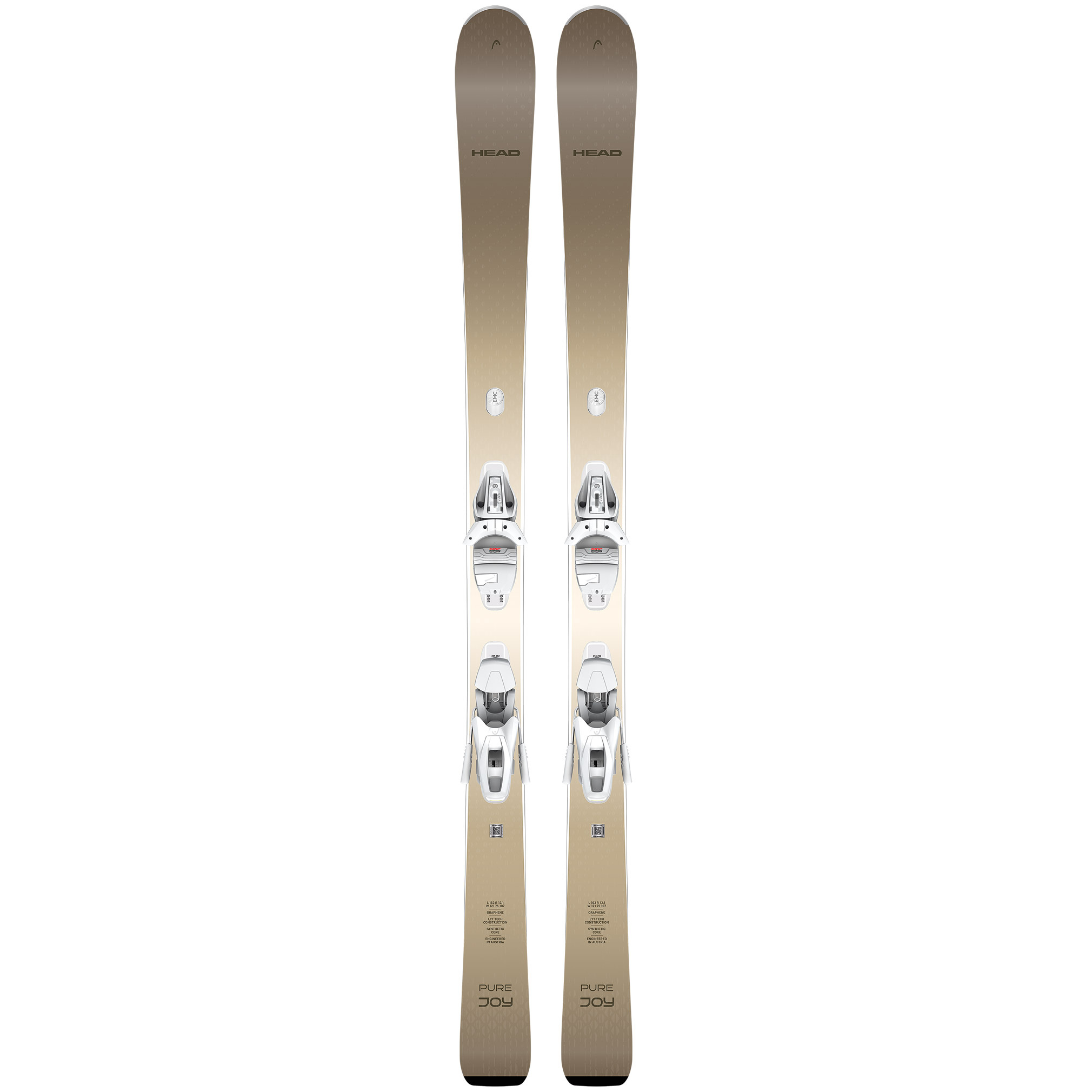 Head E.Pure Joy Skis + JOY 9 GW SLR Bindings (26/27)