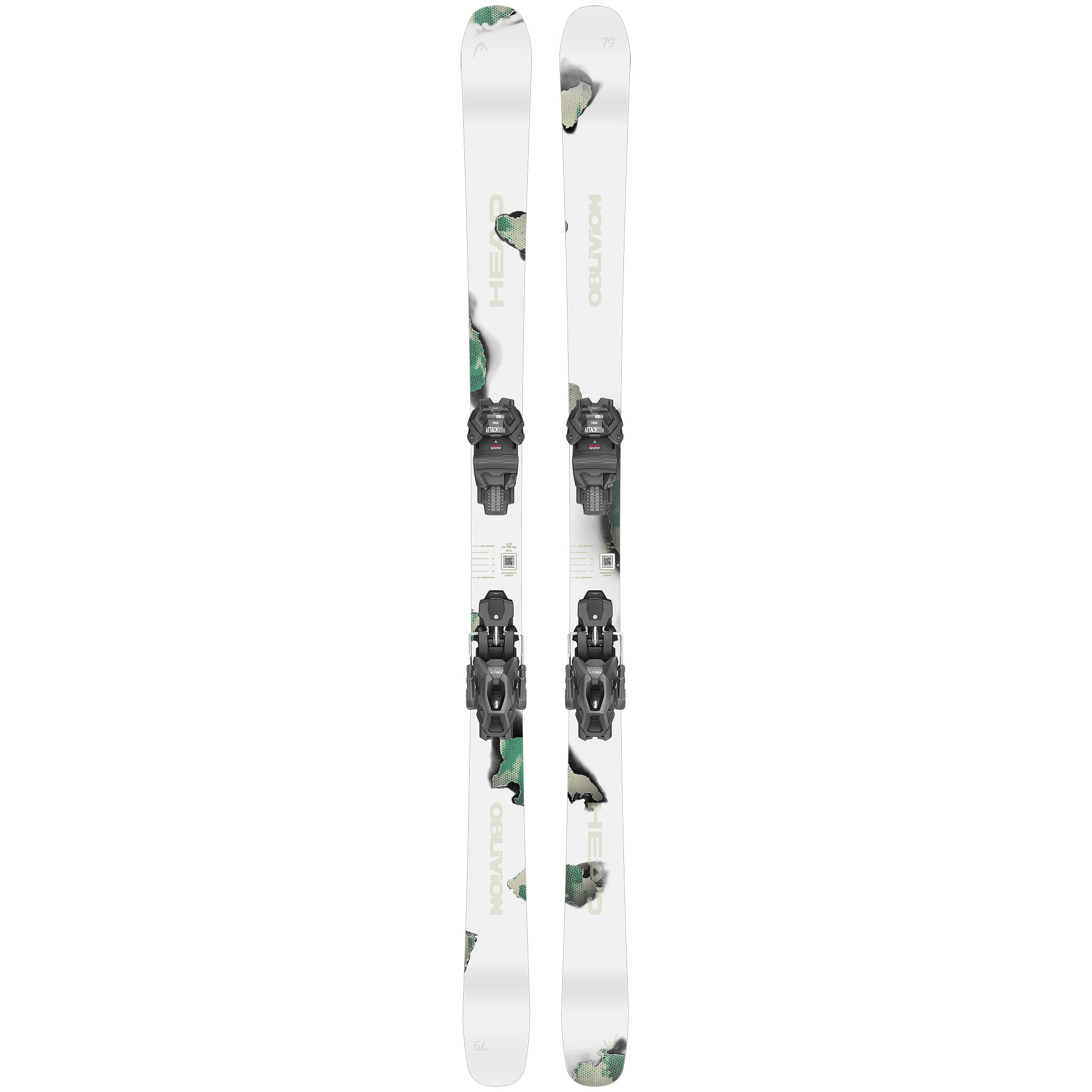 Head Oblivion 79 Skis + Attack 9 Bindings (26/27)