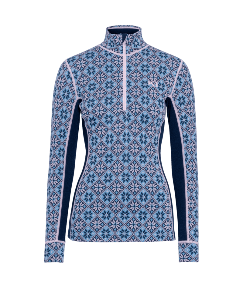 Kari Traa Chandail Demi Zip 100% Laine Merinos (26/27)