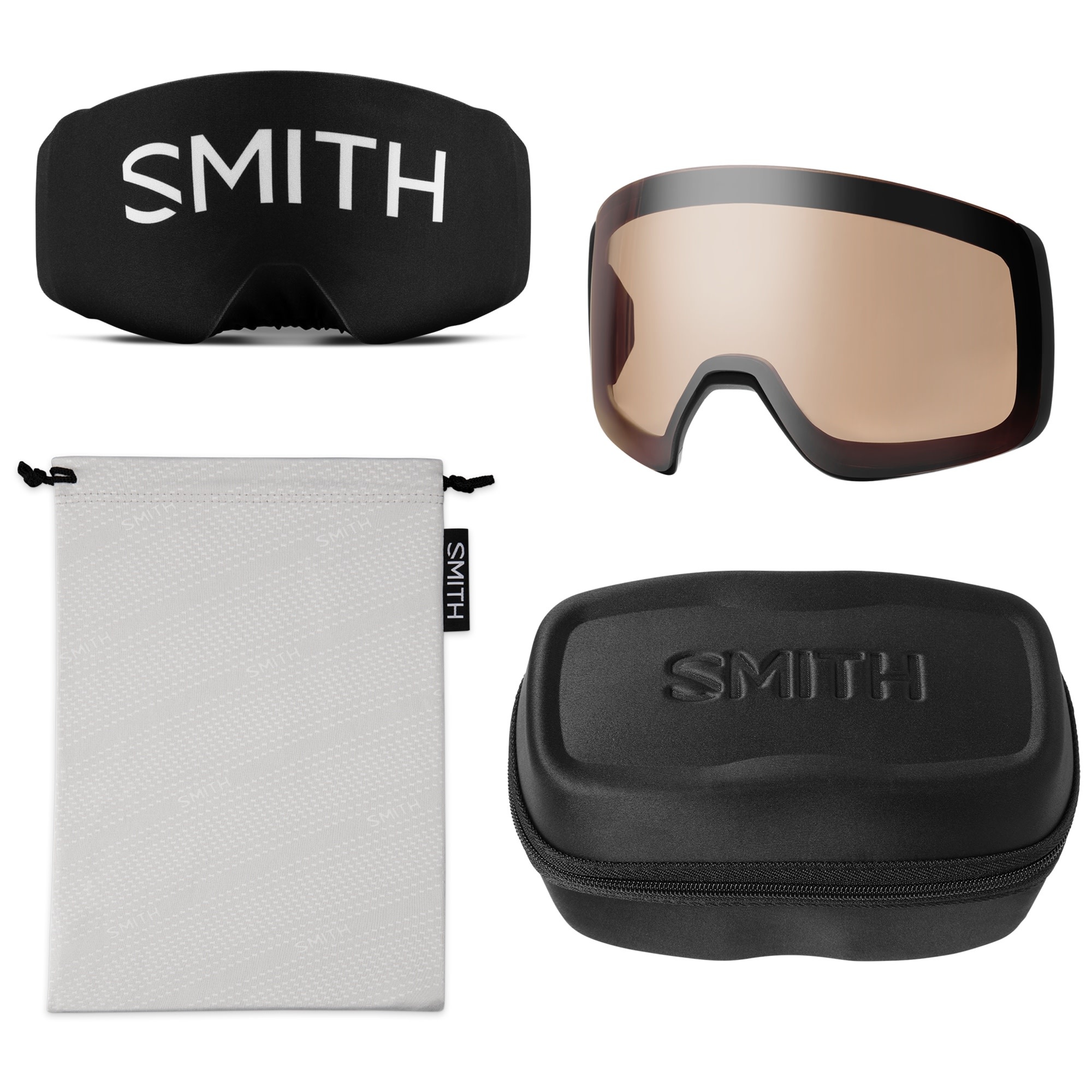 Smith 4D Mag Low Bridge Fit Black Goggles (26/27)