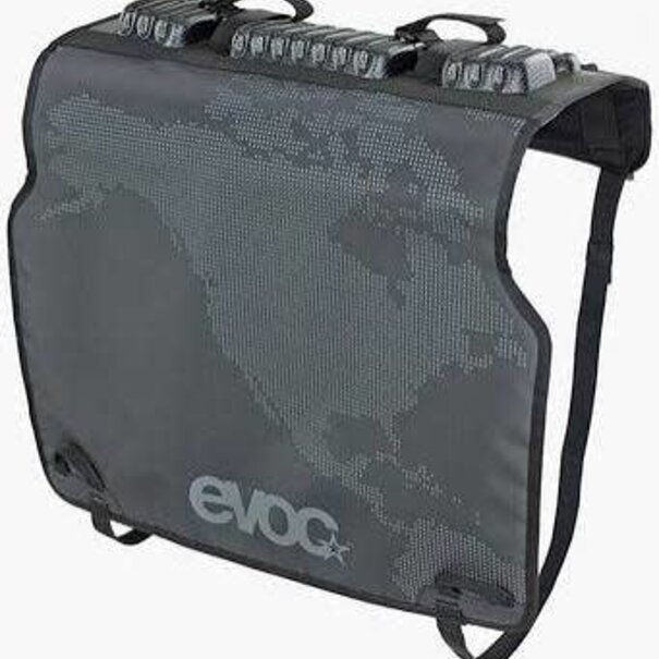 EVOC EVOC, Tailgate Pad Duo, Protecteur de panneau de boîte de camionnette, Convient à toutes les camionettes, Pour 2 vélos, Noir