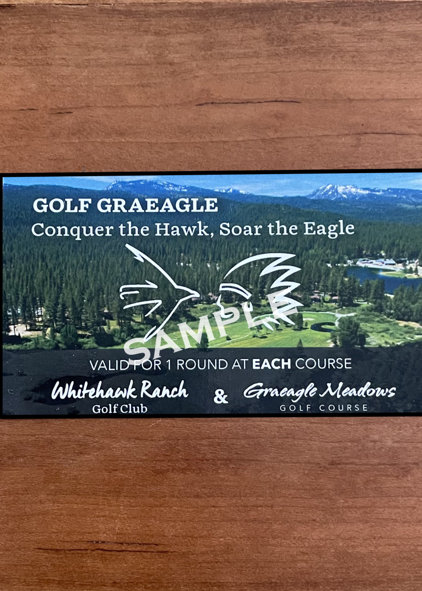 Hawk / Eagle - Two Course Play Card