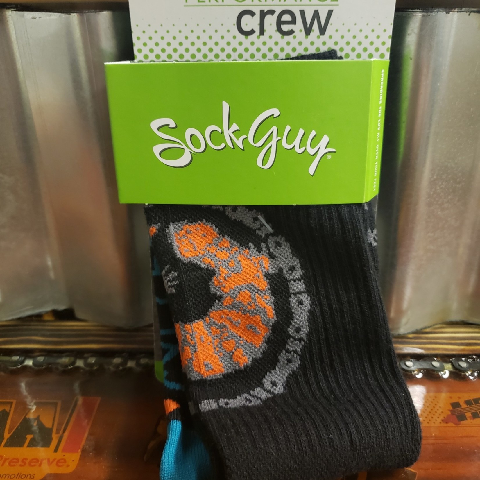 Sock Guy Socks - Sonoran - Black/Orange