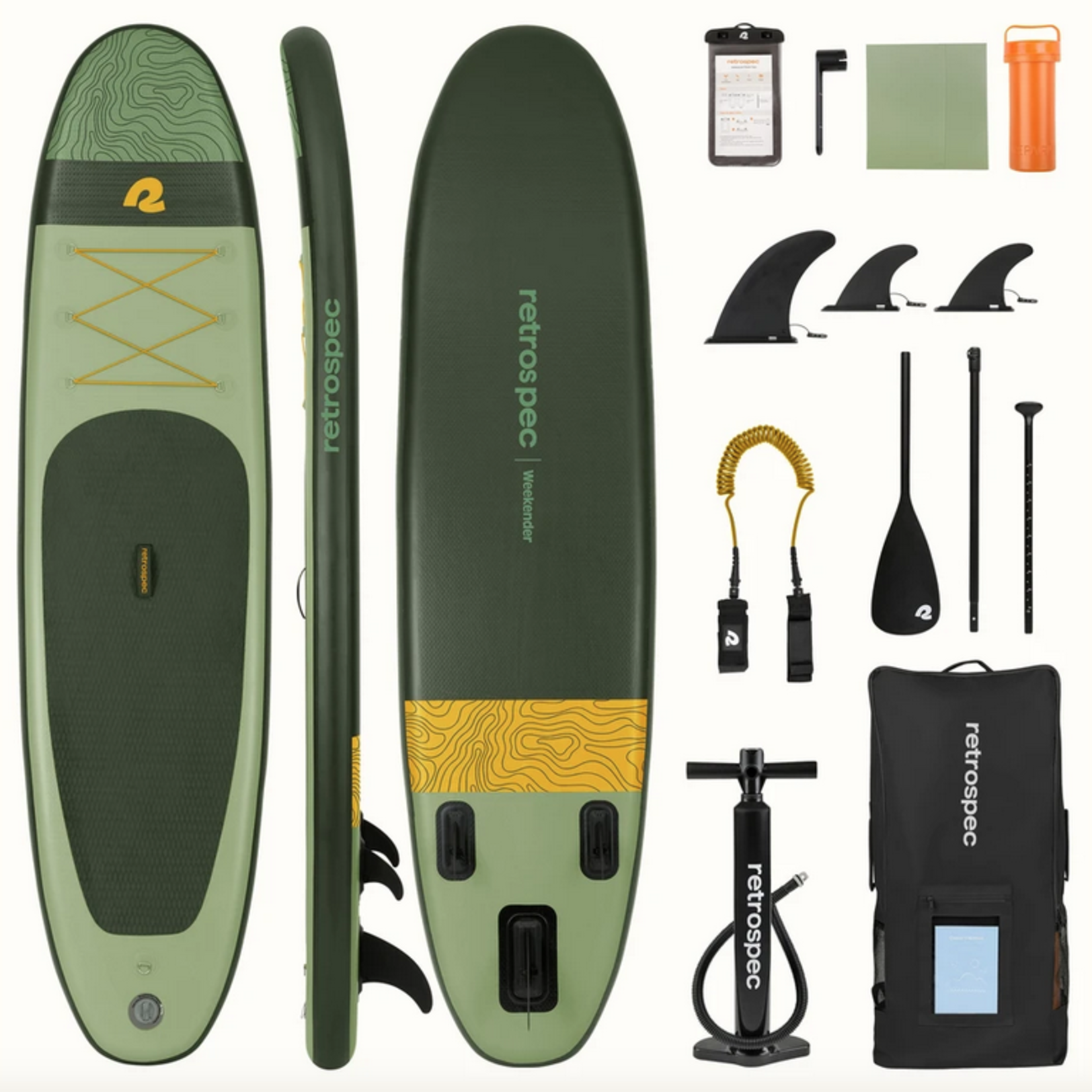 RetroSpec Retrospec Paddle - Weekender Inflatable Paddle Board 10'